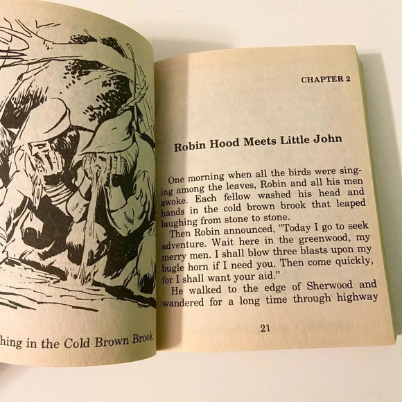 Vintage 1979 The Merry Adventures Of Robin Hood Illustrated Classic Edition Moby - Picture 11 of 16